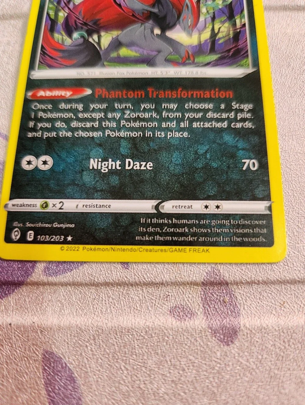 Zoroark (Evolving Skies 103/203)